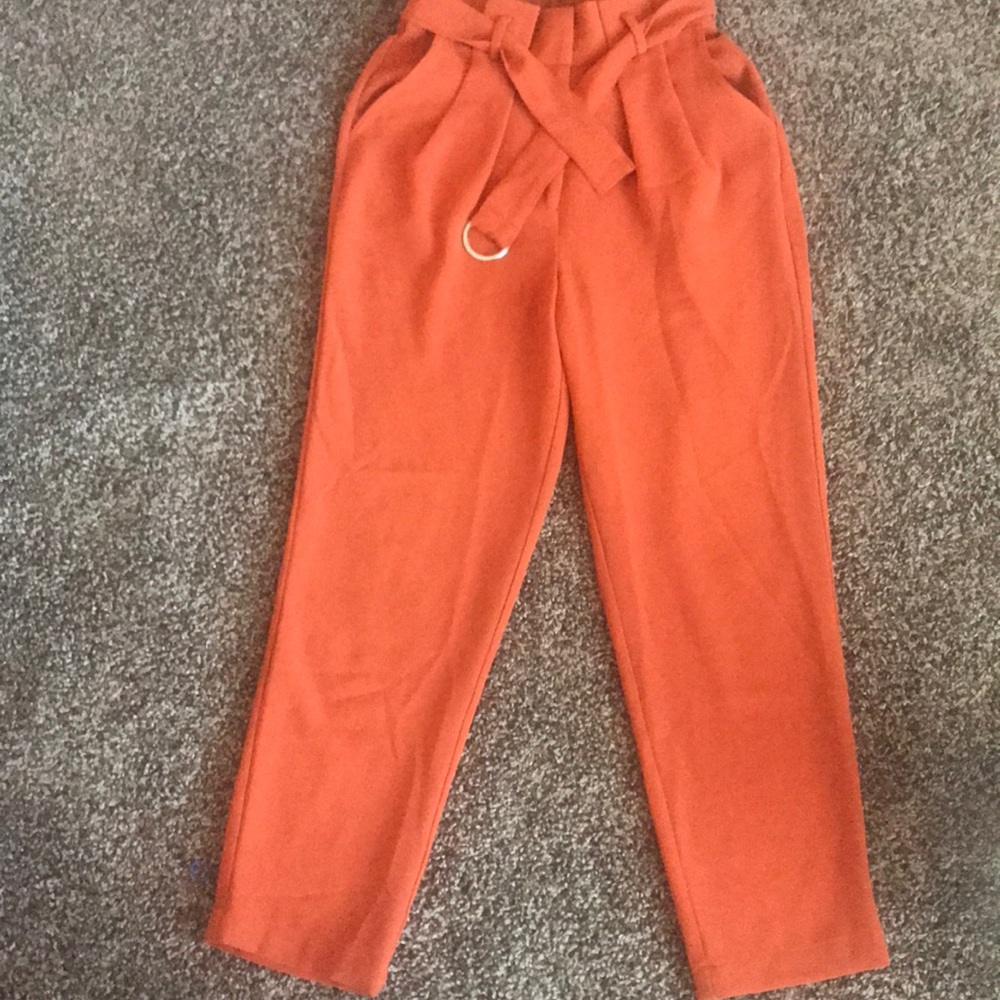 Rusted orange pant suit